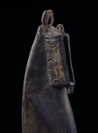 Maschera antizanzare, arte oceanica, prime arti, arte tribale, Papua Nuova Guinea, Oceania, 60 cm