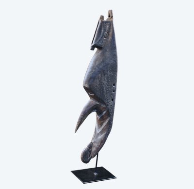 Maschera antizanzare, arte oceanica, prime arti, arte tribale, Papua Nuova Guinea, Oceania, 60 cm