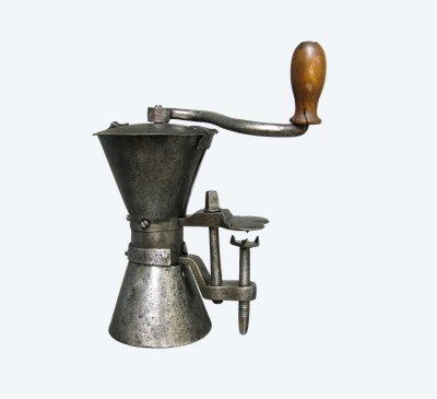 Moulin à Café En Fer Forgé de Forme Sablier XVIIe/XVIIIe. 