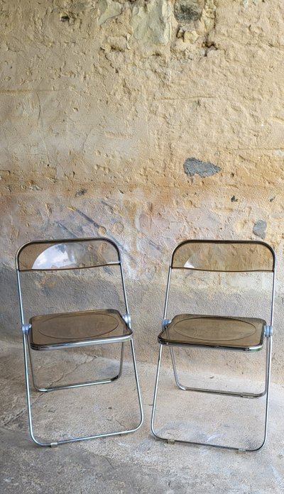 PLIA chair by Giancarlo Piretti for Castelli Italy 1970s 