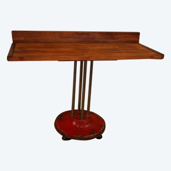 Console Design, Contemporary Creation, Legs From Weighing Equipment