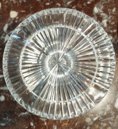 Portacandele in cristallo tagliato del XIX secolo