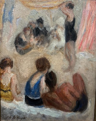 Jean De La Hougue (1874-1959) - Sulla spiaggia, 1920 circa