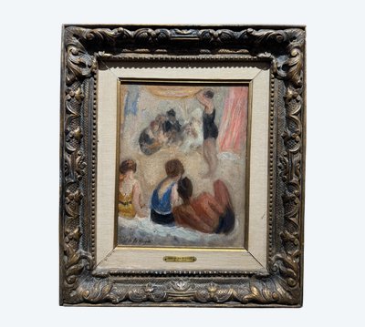 Jean De La Hougue (1874-1959) - Sulla spiaggia, 1920 circa