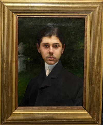Charles Amable Lenoir (Angoulins, 1860 - Paris, 1927) - Proustian portrait of a dandy, circa 1900