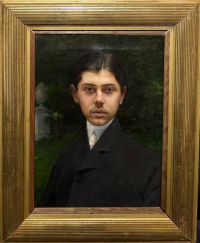 Charles Amable Lenoir (Angoulins, 1860 - Paris, 1927) - Proustian portrait of a dandy, circa 1900