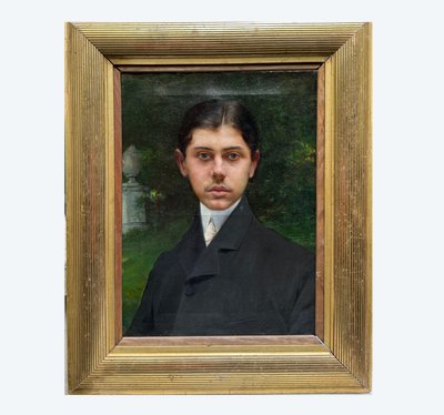Charles Amable Lenoir (Angoulins, 1860 - Paris, 1927) - Proustian portrait of a dandy, circa 1900