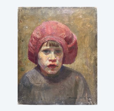 France Leplat (1895-1953) – Porträt eines kleinen Mädchens, 1924