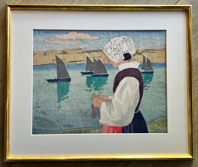 Die Abfahrt der Boote, Carl Moser, Bretagne