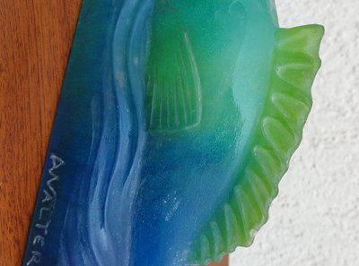Amalric  Walter Nancy, Poisson En Pâte De Verre, Début XXème Siècle