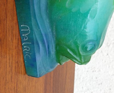 Amalric  Walter Nancy, Poisson En Pâte De Verre, Début XXème Siècle