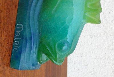 Amalric  Walter Nancy, Poisson En Pâte De Verre, Début XXème Siècle