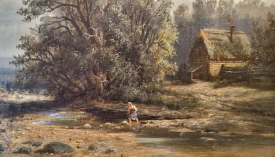 Albert BREDOW - Paysage à la rivière