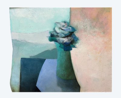 Claude GAVEAU (1940-2021), Huile sur toile des années 1970 intitulée "Bouquet".