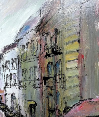 Mario Bonamici (1912-2002), Tableau "Venise", Années 1970.
