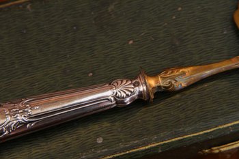 Pelle à gâteau en vermeil et argent d'époque XIXe siècle