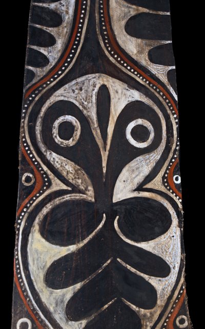Bemalte Rinde, Ozeanische Kunst, Erste Kunst, Stammeskunst, Gemälde, Ozeanien, Pangal, 117 cm