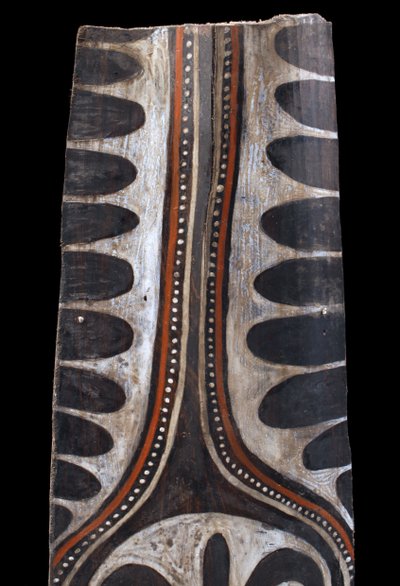 Bemalte Rinde, Ozeanische Kunst, Erste Kunst, Stammeskunst, Gemälde, Ozeanien, Pangal, 117 cm