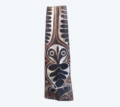 Bemalte Rinde, Ozeanische Kunst, Erste Kunst, Stammeskunst, Gemälde, Ozeanien, Pangal, 117 cm