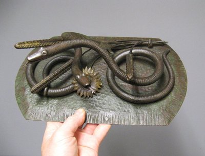 Artistic ironwork by Ameline. Art Nouveau.