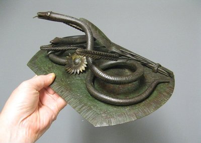 Artistic ironwork by Ameline. Art Nouveau.