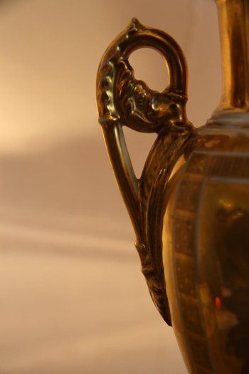Pair Of Paris Porcelain Vases, Empire Period