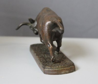 Toro in bronzo di Blaize intorno al 1900