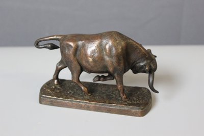 Toro in bronzo di Blaize intorno al 1900
