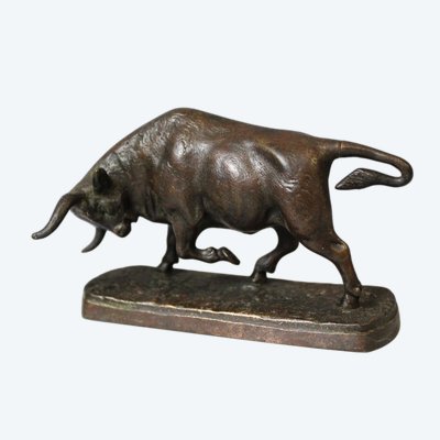 Toro in bronzo di Blaize intorno al 1900