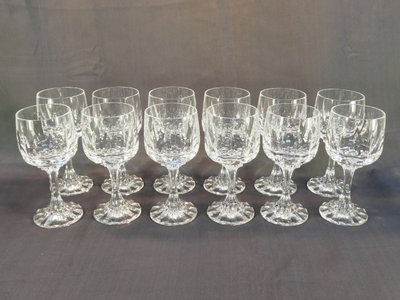 12 bicchieri da acqua in cristallo molato VILLEROY e BOCH modello ARABELLE 16,7 cm