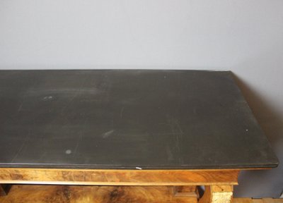 Restoration period console in walnut and bronze circa 1820