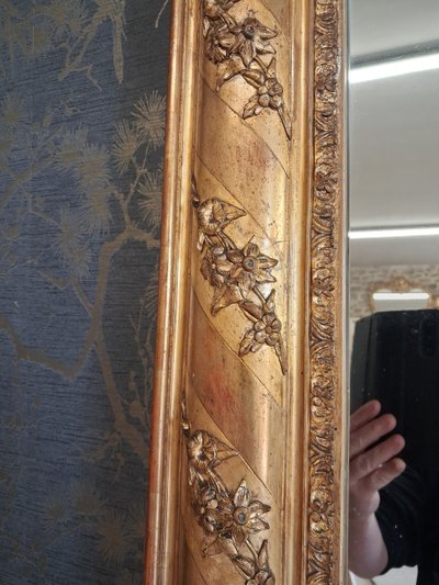 Specchio d'epoca del restauro 151 x 101