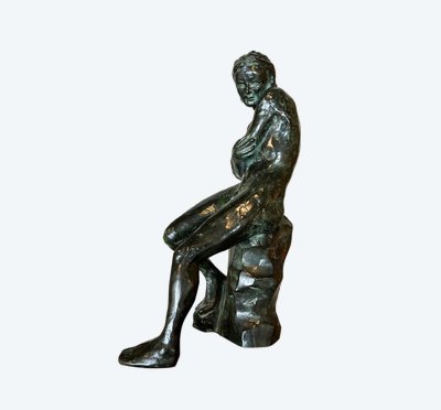 "Recoil", scultura in bronzo di Lili Mirante