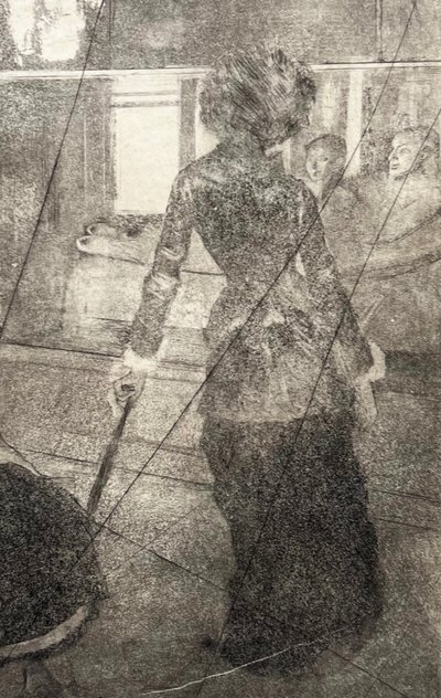 Edgar Degas, Mary Cassatt at the Louvre, 1876
