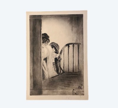 Two students of Madame..., by Louis Legrand, 1908