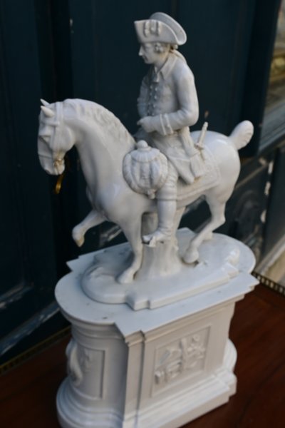 Frederick II of Prussia, equestrian sculpture, Furstenberg porcelain