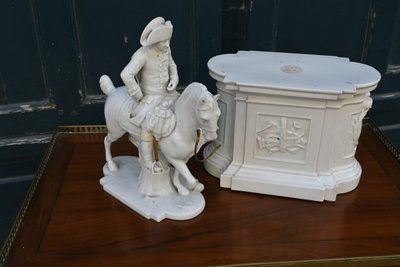 Frederick II of Prussia, equestrian sculpture, Furstenberg porcelain