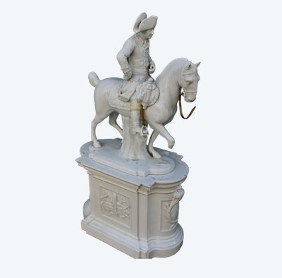Frederick II of Prussia, equestrian sculpture, Furstenberg porcelain
