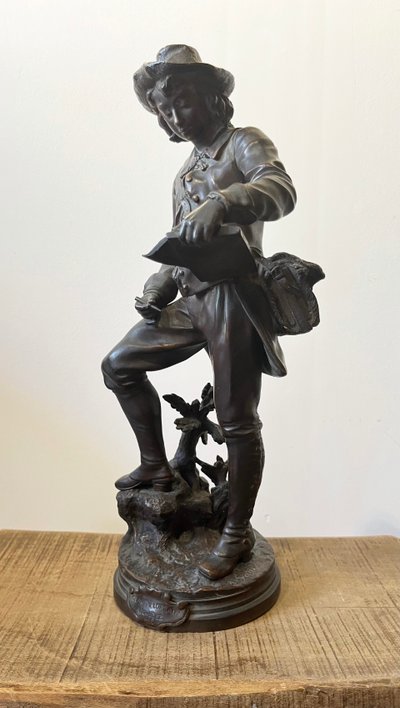 "Claude Lorrain", bronzo, di Gaudez, XIX secolo