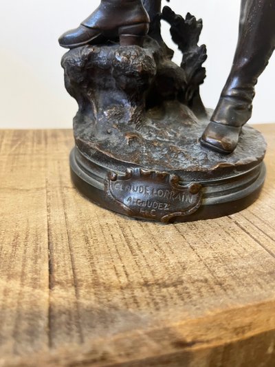 "Claude Lorrain", bronzo, di Gaudez, XIX secolo
