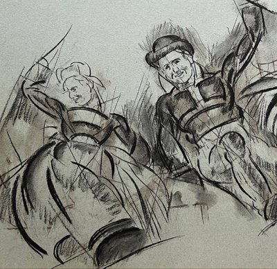 Bretonischer Tanz, von Jean-Julien Lemordant, 1912