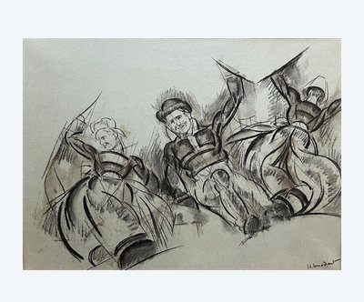 Bretonischer Tanz, von Jean-Julien Lemordant, 1912