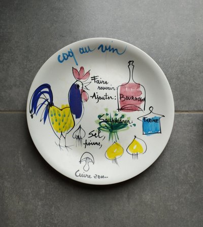 Antique plate by Lili Voltz 1950 - 1960
