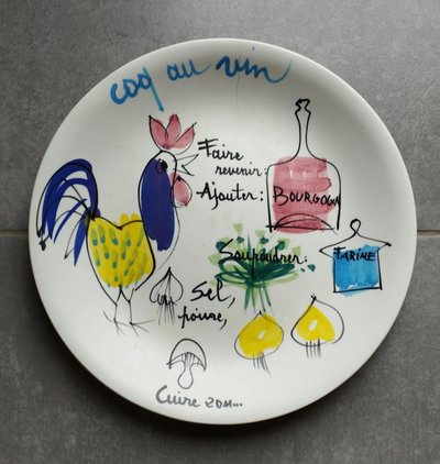 Antique plate by Lili Voltz 1950 - 1960