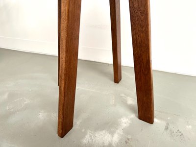 Brutalist chair in solid oak, 1900