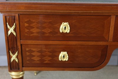 Bureau double face style Louis XVI