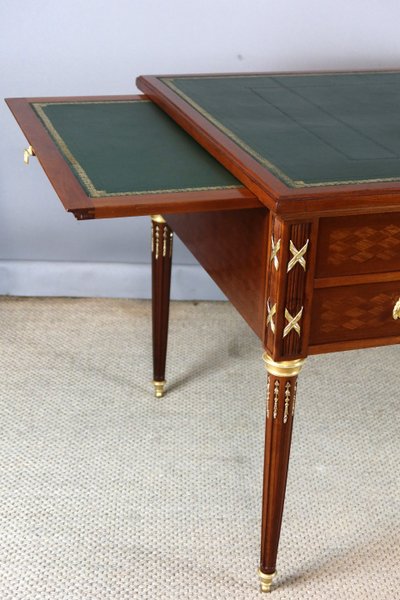 Bureau double face style Louis XVI