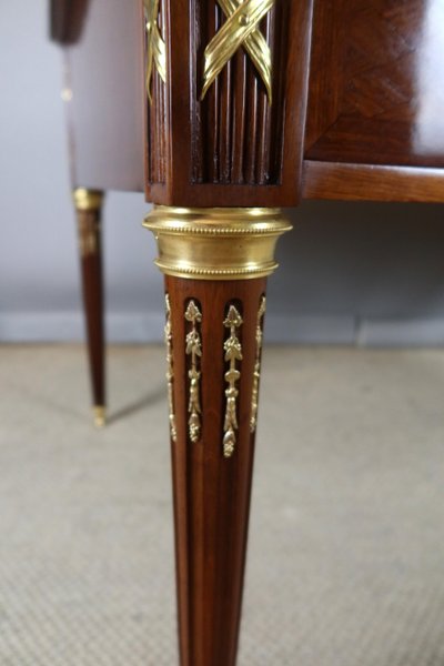 Bureau double face style Louis XVI