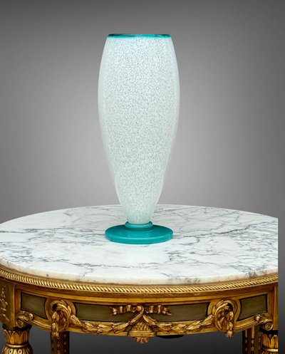 LARGE VASE IN PATE DE GLASS IN THE STYLE OF "SCHNEIDER" FROM THE 70S