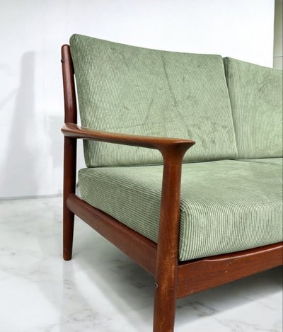 Scandinavian Three-Seater Teak Bench By Svend Aage Eriksen For Glostrup 1960